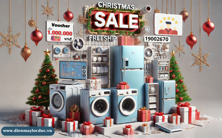 🎉 ƯU ĐÃI ĐIỆN MÁY THẮP SÁNG GIÁNG SINH – MUA SẮM LÀ CÓ QUÀ! 🎉 🎁