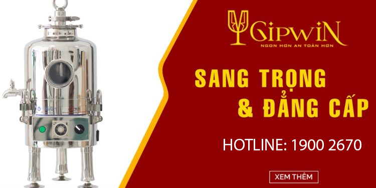GIPWIN - THIẾT BỊ LÃO HÓA RƯỢU - SANG TRỌNG VÀ ĐẲNG CẤP !
