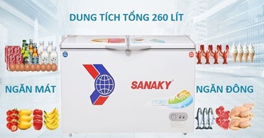 Lý do nên sở hữu tủ đông Sanaky 3699w1