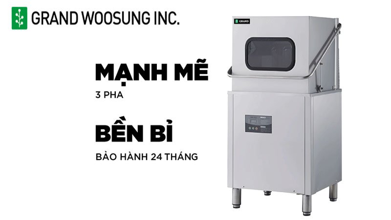 Máy rửa chén công nghiệp Grand Woosung GDW-03 - Sự lựa chọn hoàn hảo cho nhà hàng và quán ăn của bạn!