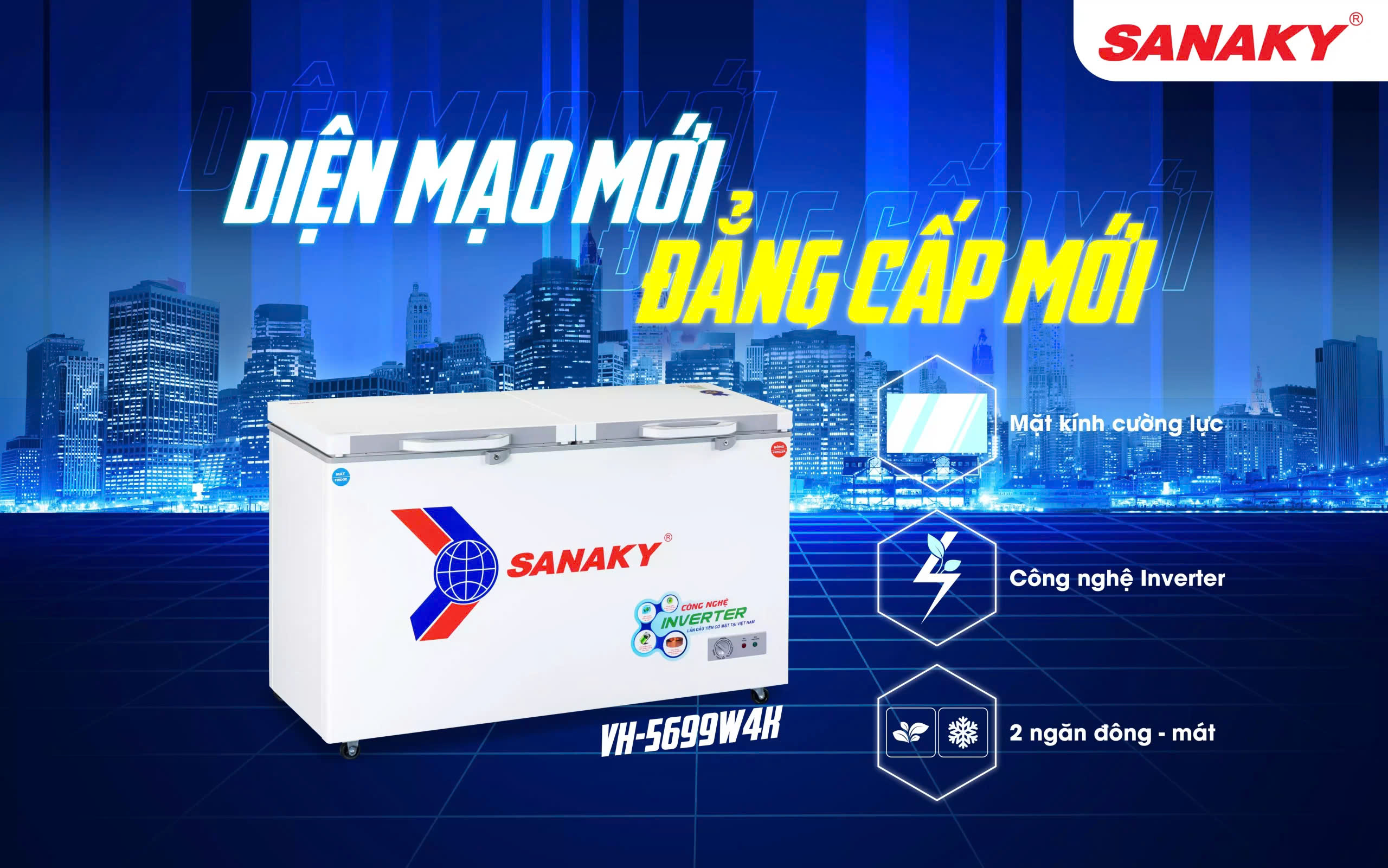 THÔNG BÁO THAY ĐỖI THIẾT KẾ TỦ ĐÔNG SANAKY