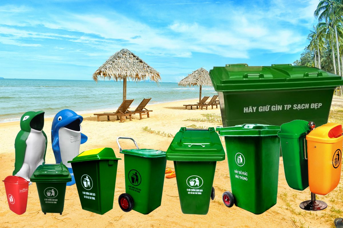 Thùng rác nhựa Đại Thành - Môi trường sạch, thân thiện và tiện lợi !