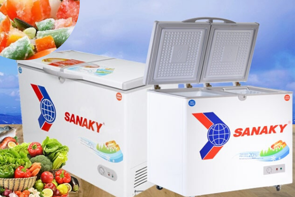 Tìm hiểu kích cỡ của tủ đông Sanaky 3699w1