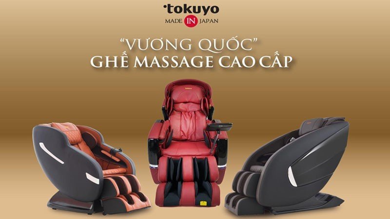 Tokuyo - thương hiệu hàng đầu trong lĩnh vực massage công nghiệp chuyên nghiệp.
