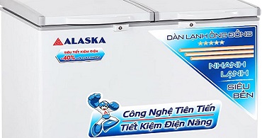 Tủ đông alaska 250l IF-25 6 ngăn và 1 hộc chứa