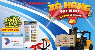 Tủ đông Sanaky là dòng tủ đông kính lùa