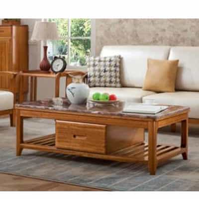 BÀN SOFA MẶT ĐÁ, CHÂN GỖ CHI LAI BN-MEL-803