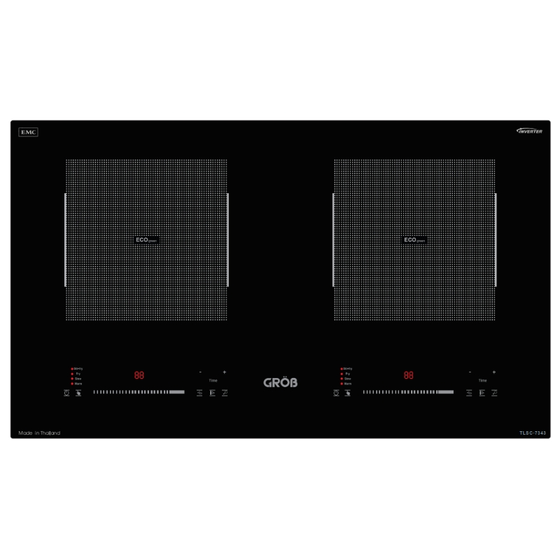 BẾP ĐIỆN TỪ ĐÔI ÂM GROB TLSC-7343 CÔNG SUẤT 4000W INVERTER