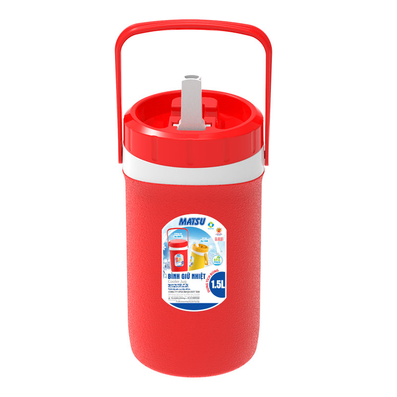 bình giữ nhiệt nhựa 1,5 lít có vòi duy tân 1553
