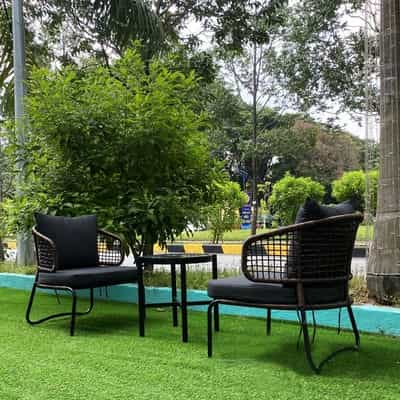 BỘ BÀN CÀ PHÊ KHUNG SẮT MT MT2044 (1 BÀN + 2 GHẾ)