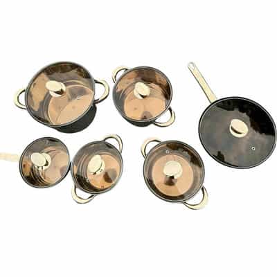 Bộ nồi Kailer KL-8828 nắp vàng inox 304 cao cấp