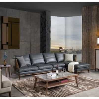 BỘ SOFA GÓC DA 70% DA, 30% SIMILI, KHUNG GỖ, MOUSSE CHI LAI SFN-XLD-1820-P