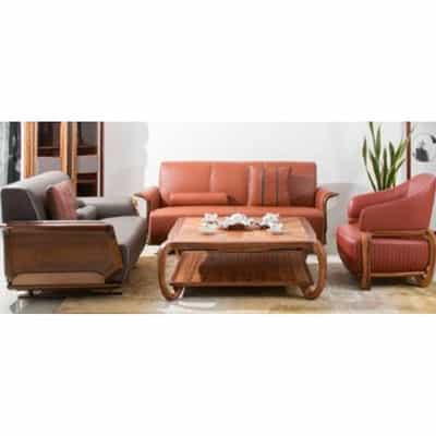 BỘ SOFA KB  DA BÒ, MOUSSE XỐP CHI LAI SFN-GYI-810