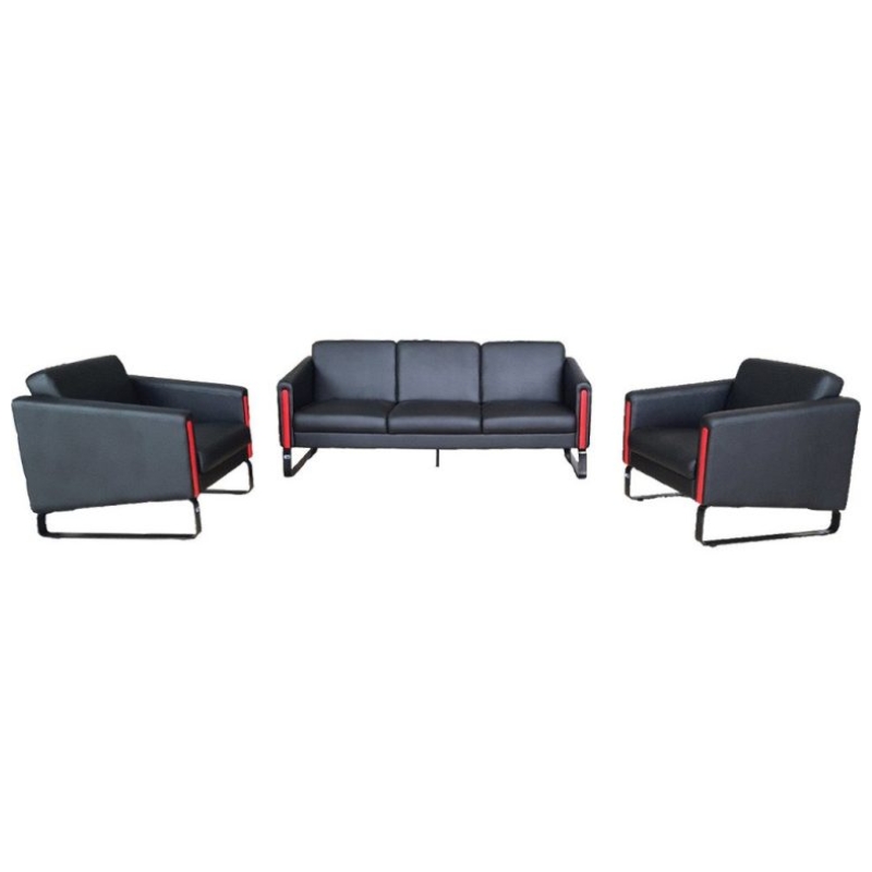 BỘ SOFA KB BỌC DA ĐEN CAO CẤP THE ONE (HÒA PHÁT) SF705-DA