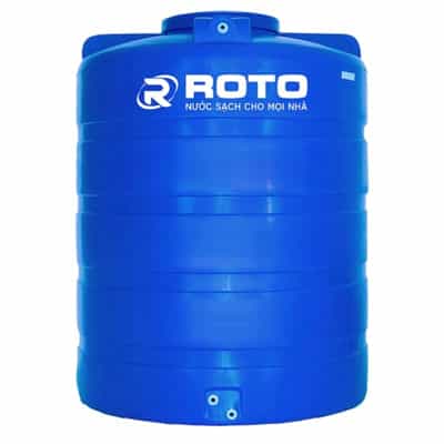 bồn nước nhựa đứng roto vt2000tn (2000 lít - thấp ngắn) linh hoạt