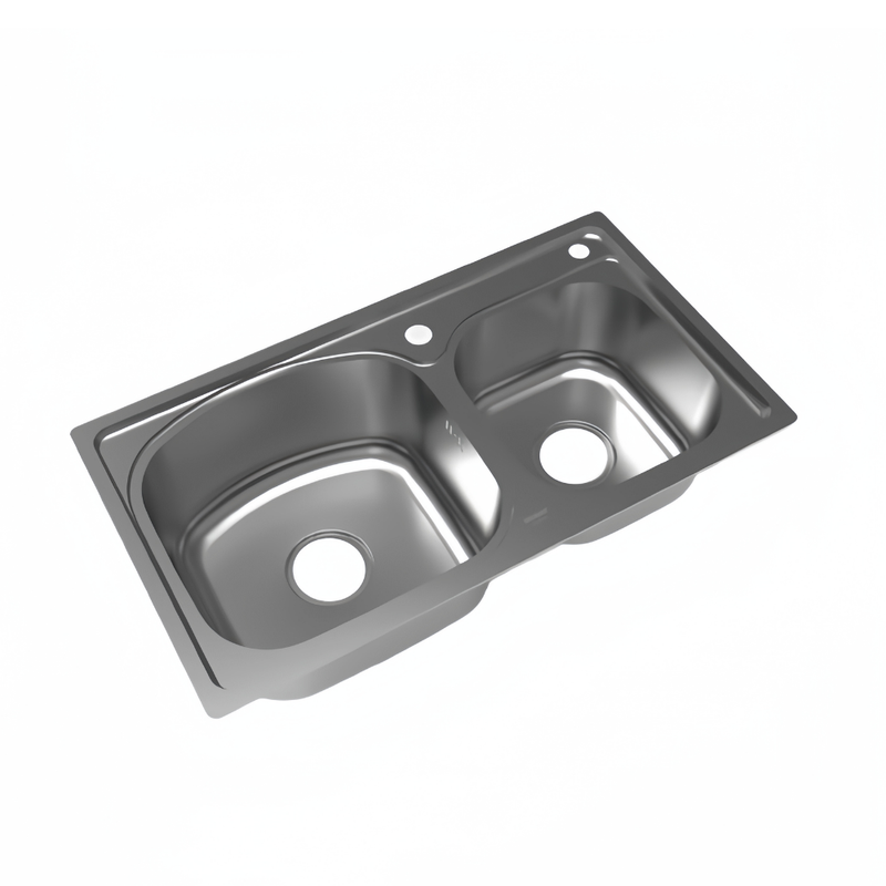 BỒN RỬA CHÉN BRAVAT K124306E INOX 304 BỀN BỈ, CHỐNG GỈ