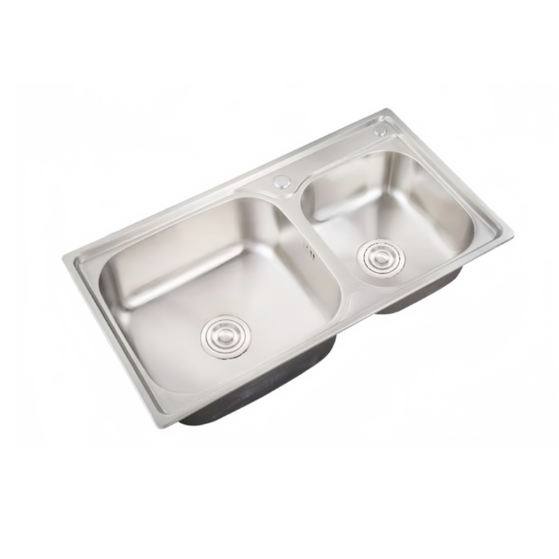 BỒN RỬA CHÉN BRAVAT K124508E INOX 304 DÀY 1.2MM