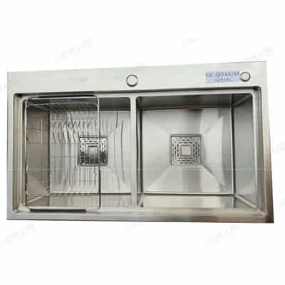 Bồn rửa chén đôi GERARI GC.QDA8248 inox 304 2 hố cân
