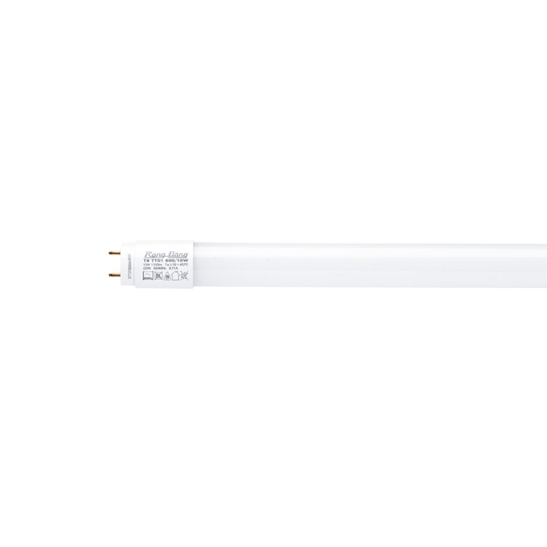 BÓNG LED TUBE RẠNG ĐÔNG T8 TT01 1200/20W 3000K - THAY THẾ ĐÈN HUỲNH QUANG, TIẾT KIỆM NĂNG LƯỢNG