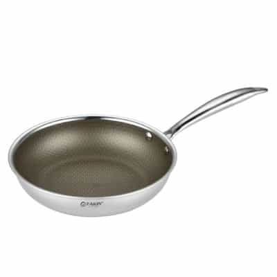 CHẢO CẠN TITAN VÀNG CHỐNG DÍNH TAKIN 28CM TK-2882 (INOX 316 - 5 LỚP)