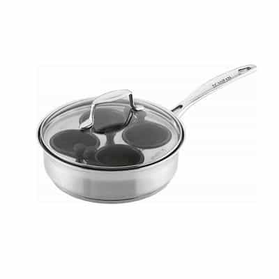 Chảo inox sâu lòng Scanpan Impact 20cm đáy 3 lớp kèm khuôn