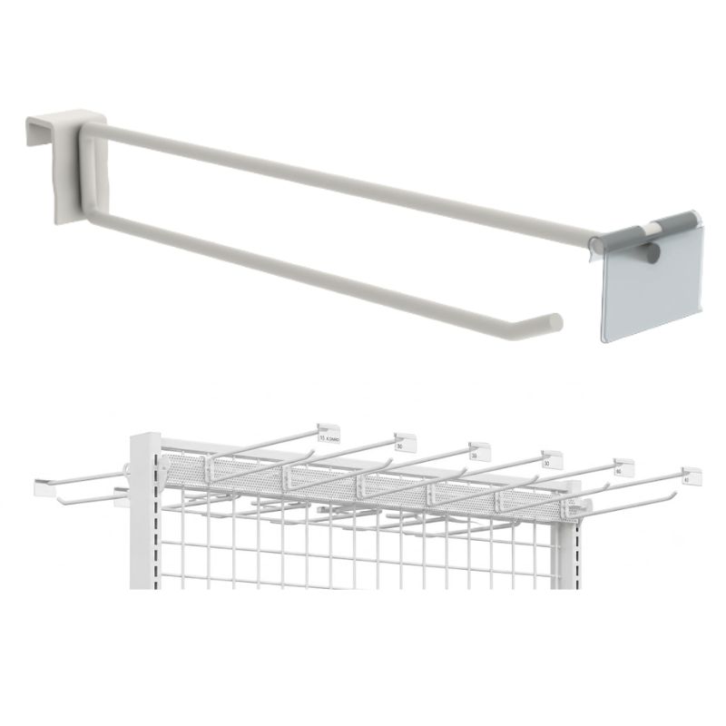 combo 30 móc treo lưới đôi kèm bảng giá dành cho siêu thị rbs hook-wh