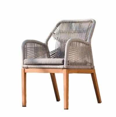 Combo 4 ghế tựa cafe APPNT GT-003 gỗ teak lưng dây dù