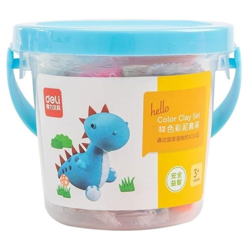 đất sét nặn màu xanh deli 7022-xd