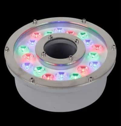 ĐÈN DƯỚI NƯỚC EUROTO HBG 18W-RGB - Đèn hồ bơi Euroto HBG-18W RGB 3 màu, chống nước IP68