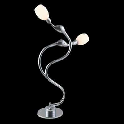 ĐÈN NGỦ TRANG TRÍ EUROTO B-099 – Đèn bàn phòng ngủ, Ánh sáng trắng hoặc vàng, Chất liệu inox và thủy tinh