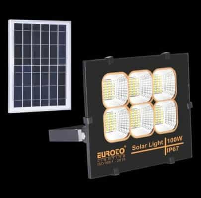 Đèn Pha LED Năng Lượng Mặt Trời Euroto SOLAR-64 100W