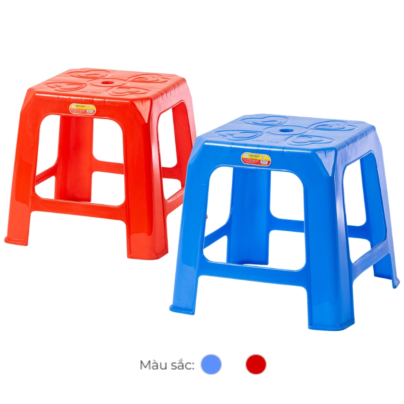 GHẾ ĐẨU NHỰA VIỆT NHẬT 2081 HÌNH TRÁI TIM NHỎ GỌN, SIÊU BỀN PP