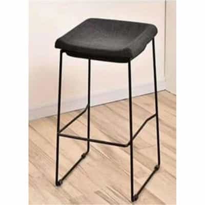 GHẾ ĐẨU QUẦY BAR CHÂN SẮT ĐEN + MOUSE + VẢI BỐ CHI LAI GBN-XUN-102-1