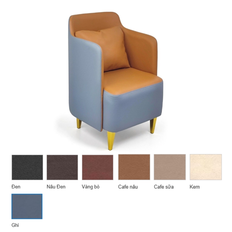 GHẾ SOFA ĐƠN NỘI THẤT 190 SP234 BỌC DA PU CAO CẤP
