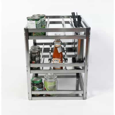Kệ dao thớt chai lọ Fulco FC17-400 Inox 304 hộp ray giảm chấn
