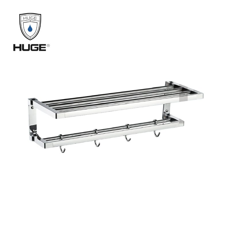kệ khăn 2 tầng huge h-b1826 inox sus304