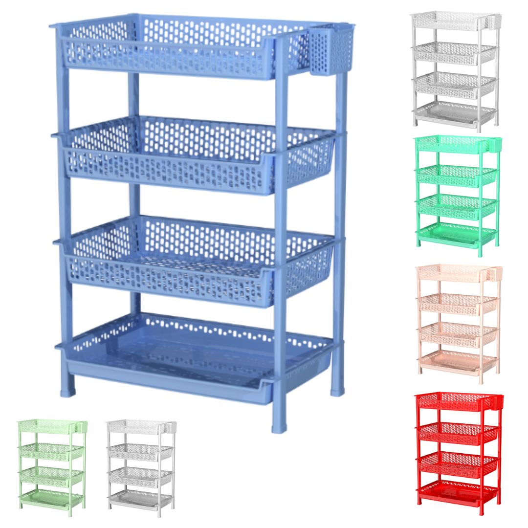 KỆ LỚN 2024 - 4 NGĂN KHÔNG BÁNH XE NHỰA DUY TÂN 1605/4