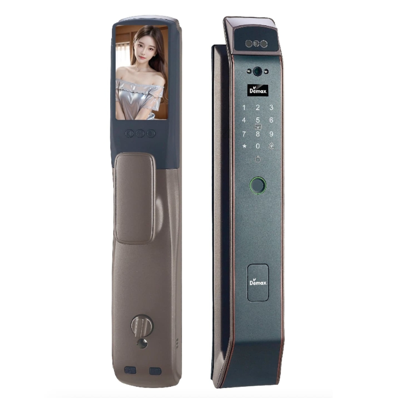 KHÓA THÔNG MINH DEMAX EL919 AC VIDEOCALL WIFI, FACE ID, FPC