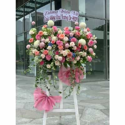 lẳng hoa chúc mừng jf jfkcm008 (freeship hcm)