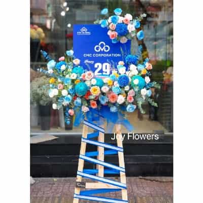 lẳng hoa chúc mừng jf jfkcm027 (freeship hcm)