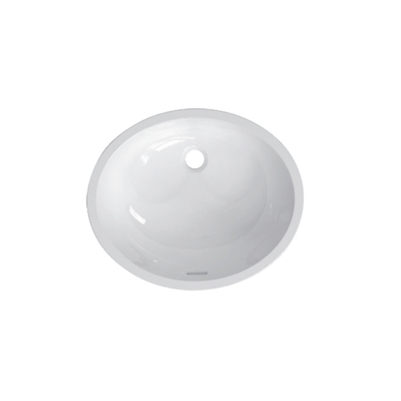 LAVABO ÂM BÀN JOMOO 12672-1/01K-I011 MEN KHÁNG KHUẨN, LỖ XẢ TRÀN