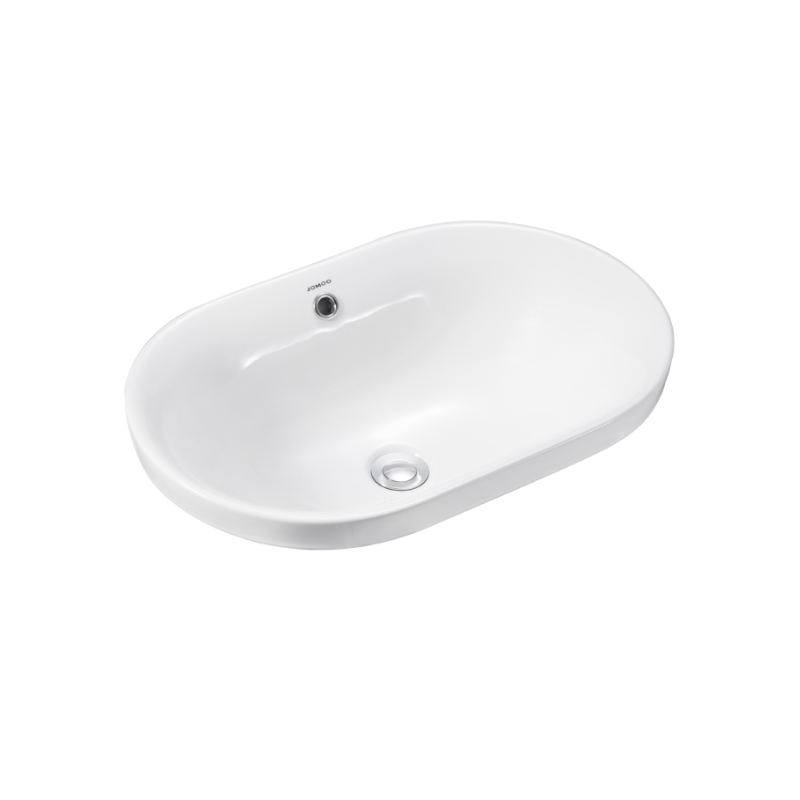 LAVABO DƯƠNG VÀNH JOMOO 12138-1/01Z-I011 MEN 3 LỚP, CÓ XẢ TRÀN