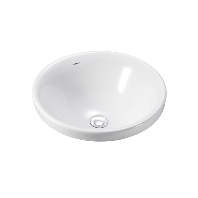 LAVABO DƯƠNG VÀNH JOMOO 12681-1/01Z-I011 MEN ĐẤT HIẾM, XẢ TRÀN TIỆN LỢI