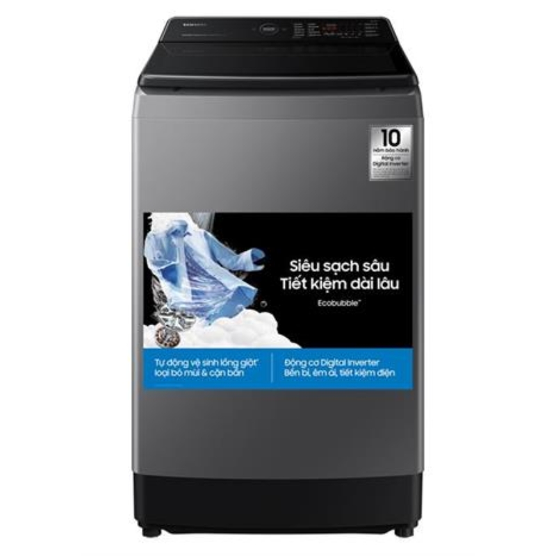 máy giặt samsung wa40f12e4lsv inverter 12.5kg ecobubble