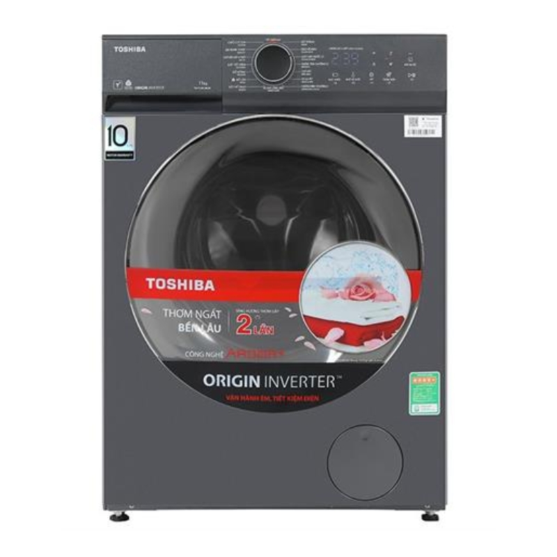 máy giặt toshiba tw-t33b120uwv(mk) inverter 11kg ai smart wash