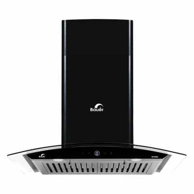 MÁY HÚT KHÓI KHỬ MÙI SMART BAUER KÍNH CONG BC70SBL