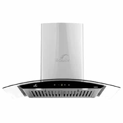 MÁY HÚT KHÓI KHỬ MÙI SMART BAUER KÍNH CONG BC90ECN