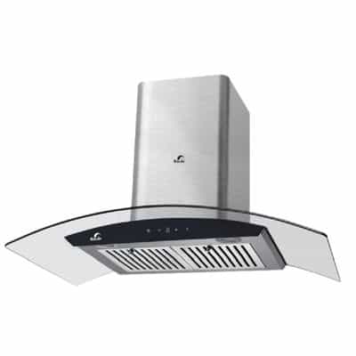 MÁY HÚT KHÓI KHỬ MÙI SMART BAUER KÍNH CONG BC90ECO
