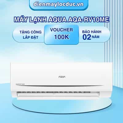 MÁY LẠNH TREO TƯỜNG INVERTER AQUA 1.0HP AQA-RV10ME (9500BTU)