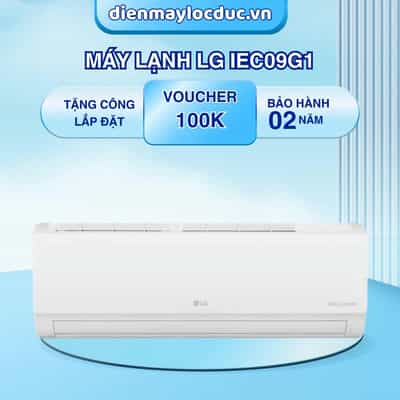 MÁY LẠNH TREO TƯỜNG INVERTER LG 1.0HP IEC09G1 (9000BTU)